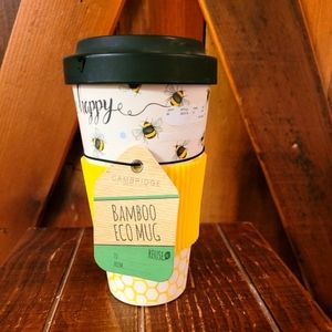 Cambridge Bamboo Eco Mug with Honey Bee Design 20 oz with Lid
